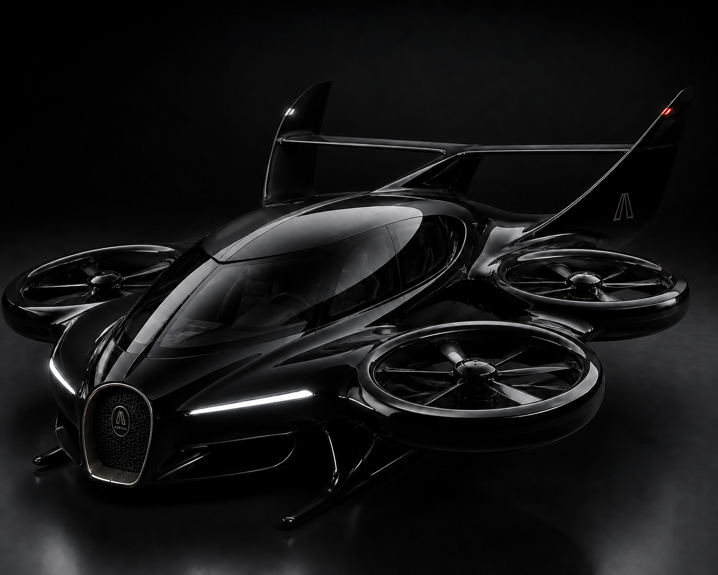 AERION 01 black electric vertical takeoff aircraft